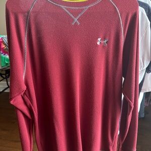 Under Armour Red Long Sleeve Shirt